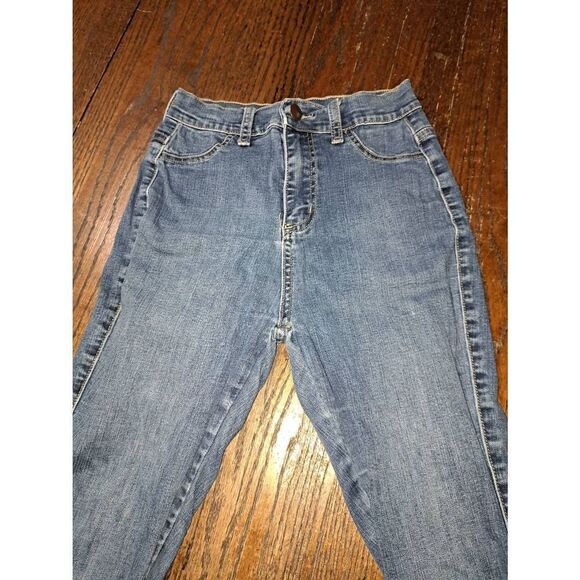Size 5 Fashion Nova Skinny Stretch Denim Blue Jeans Jeggings - Picture 2 of 4